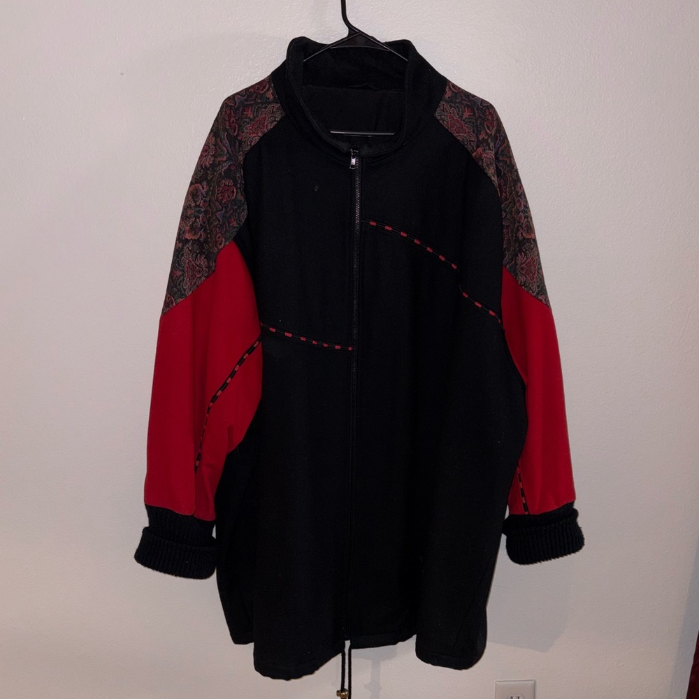 Vintage 90s Oversized Wool Blend Jacket